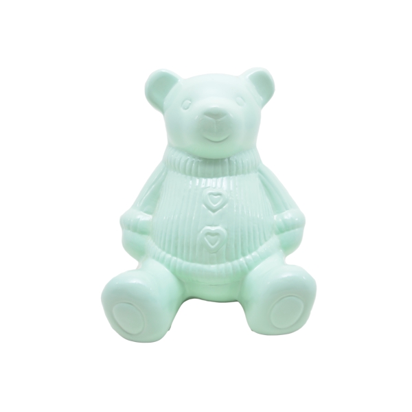 Urso Verde claro de porcelana M